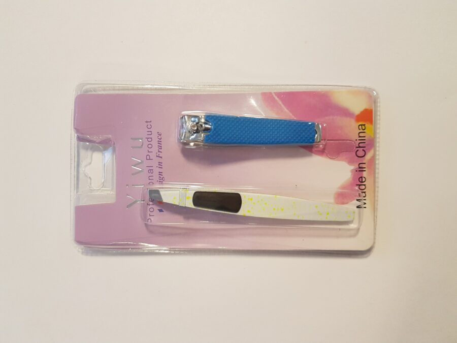 YIWU-(11137) SET CORTACALLOS + ESCOFINA METAL - Imagen 1