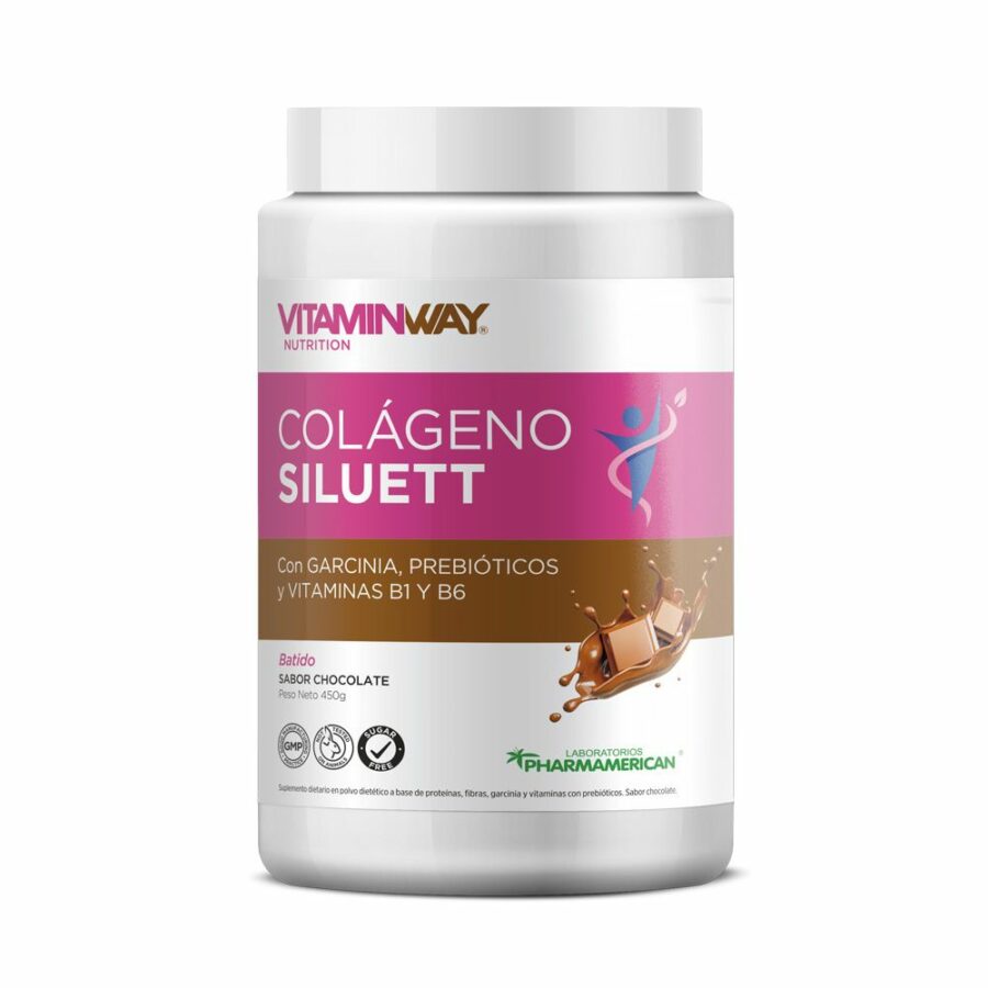 COLAGENO SILUETT SABOR CHOCOLATE POTE X450 GR - Imagen 1