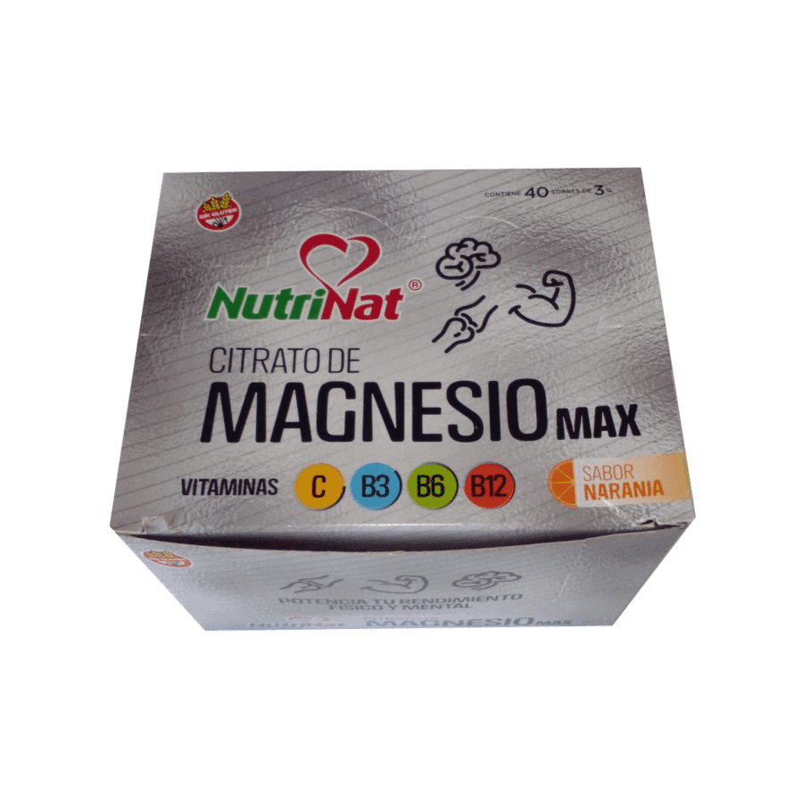 NUTRINAT-SUPL..EN POLVO MAGNESIO MAX X40 SOBRES (1939) - Imagen 1